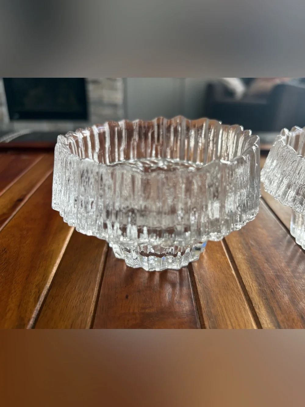 Vtg iittala Finland Stellaria TeaLight Votive Candle Holder Tapio Wirkkala Pair